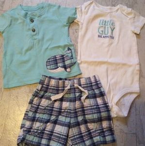 Infant Boys Shirt(s) and Matching Shorts Outfit